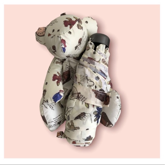 Bear cute mini umbrella pouch keychain compact womens - Picture 8 of 10